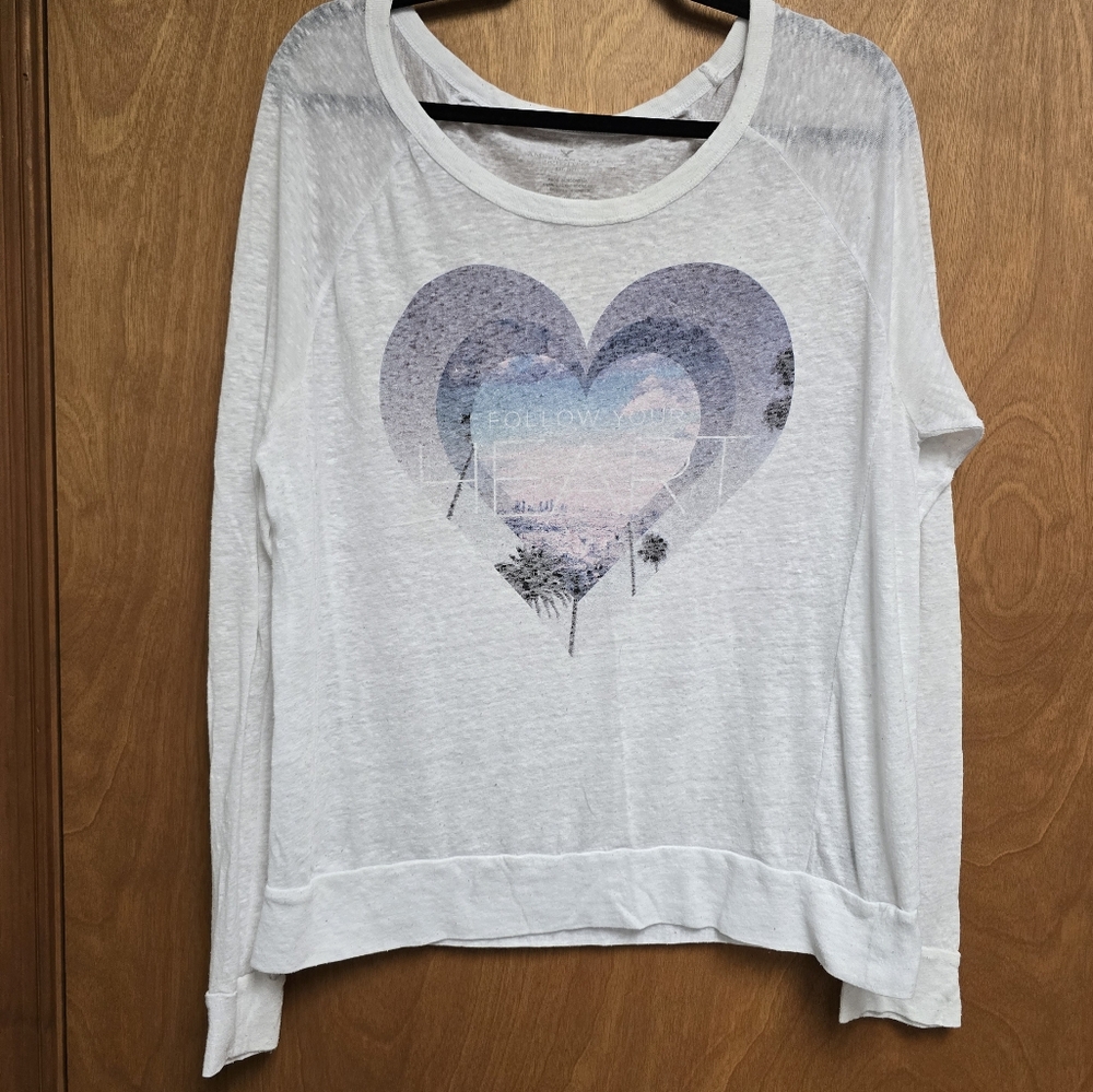🔴 American Eagle LS Burnout Tee